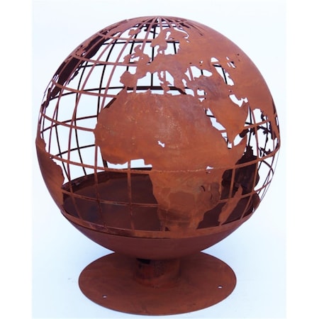 Esschert Design Earth Fire Sphere, Rust Finish - Large FF1042